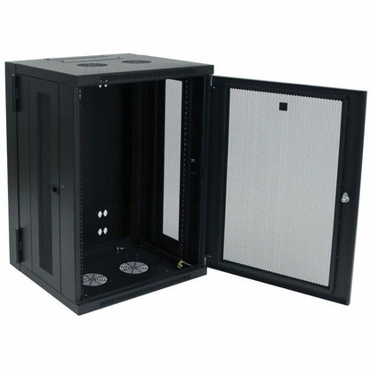 Eaton Tripp Lite Series SmartRack 18U Wall-Mount Server Cabinet with Hinged Back and Ventilation
