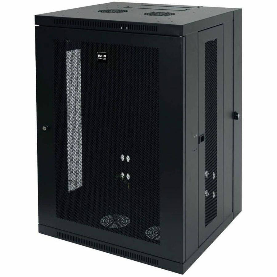 Eaton Tripp Lite Series SmartRack 18U Wall-Mount Server Cabinet with Hinged Back and Ventilation