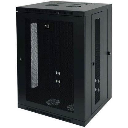 Eaton Tripp Lite Series SmartRack 18U Wall-Mount Server Cabinet with Hinged Back and Ventilation