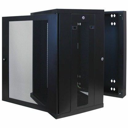 Eaton Tripp Lite Series SmartRack 18U Wall-Mount Server Cabinet with Hinged Back and Ventilation