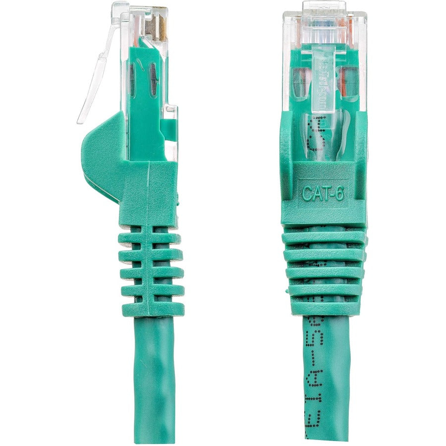 StarTech.com 35 ft Green Cat6 Ethernet Patch Cable with Snagless Design and PoE Support