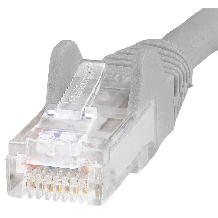 StarTech.com 35 ft Gray Snagless Category 6 Ethernet Patch Cable with PoE Support