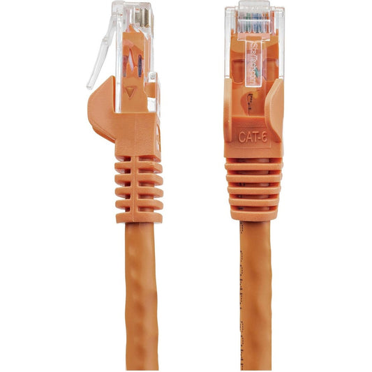 StarTech.com 75 ft Cat6 Ethernet Cable - Orange Snagless Gigabit Network Patch Cord