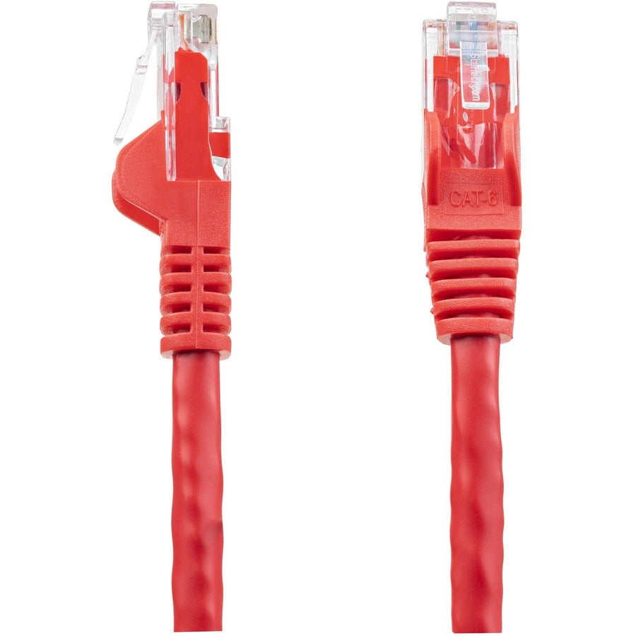 StarTech.com 75 ft Red Snagless Cat6 Ethernet Patch Cable - Gigabit Speed, PoE Support, UL Certified
