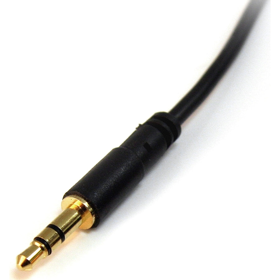 StarTech.com MU15MMS 15 ft Slim 3.5mm Stereo Audio Cable for Portable Devices