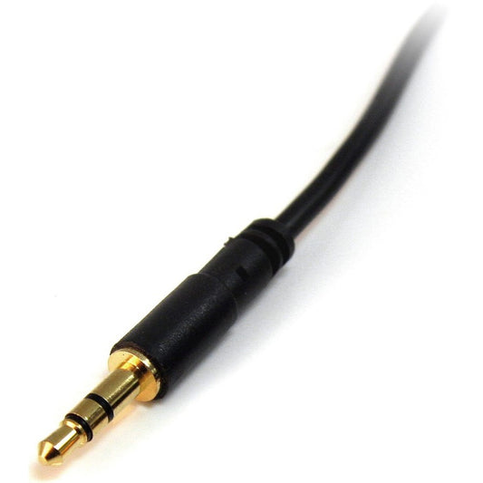 StarTech.com 3 ft Slim 3.5mm Stereo Audio Cable - M/M for Portable Devices