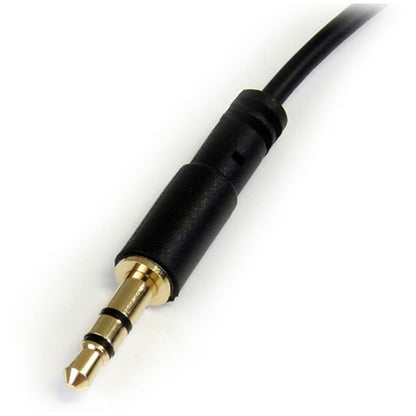 StarTech.com 6 ft Slim 3.5mm to Right Angle Stereo Audio Cable - M/M
