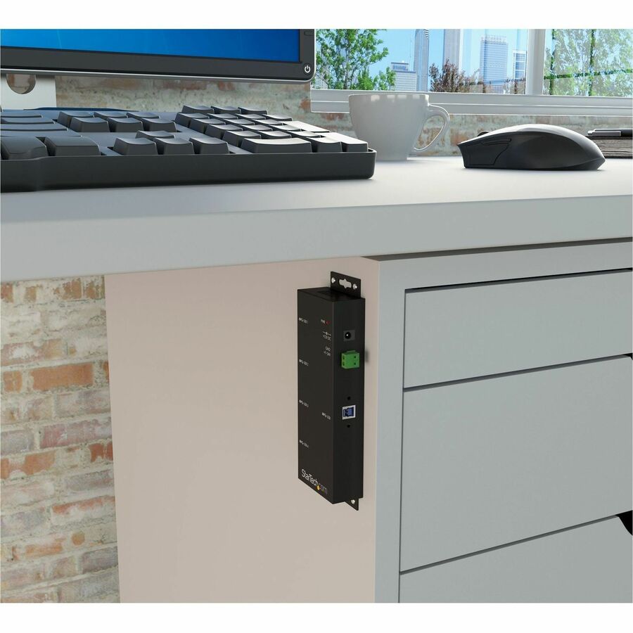 StarTech.com 4 Port Industrial USB 3.0 Hub - Mountable, Rugged, TAA Compliant