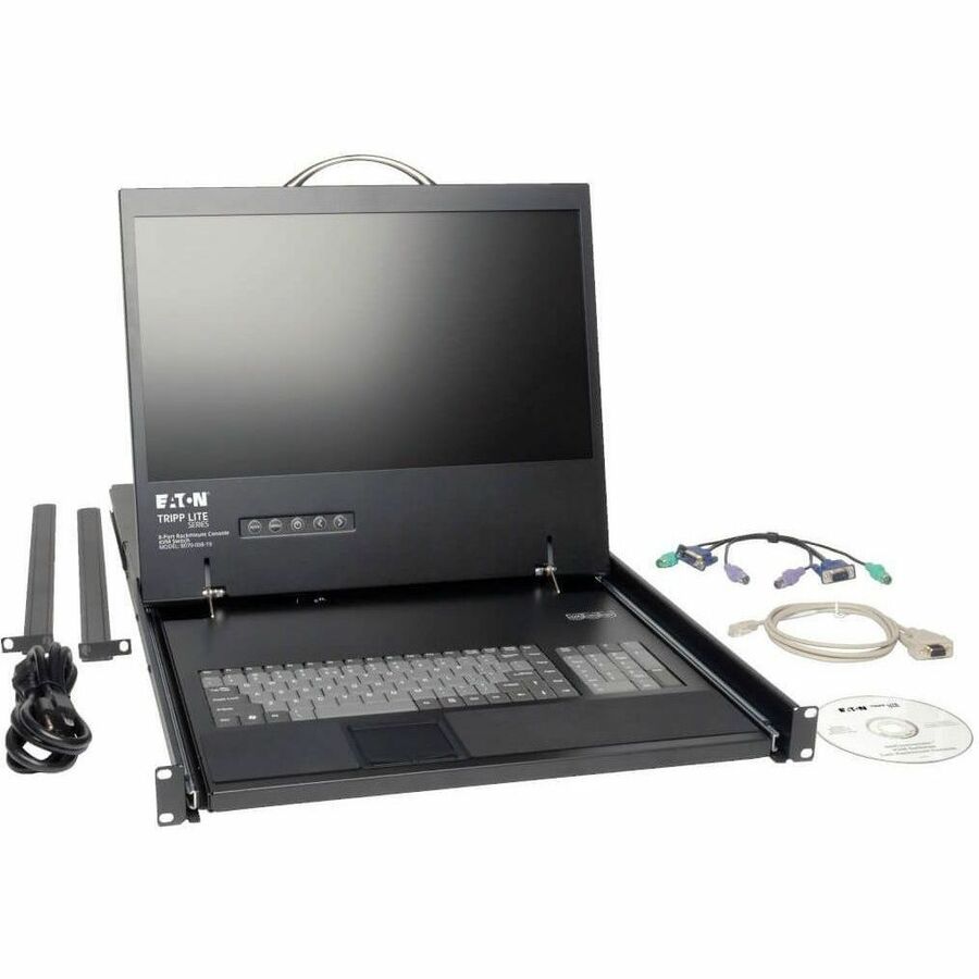 Eaton Tripp Lite NetCommander B070-008-19 Rackmount LCD Console with 8-Port KVM Switch and 19-Inch Display
