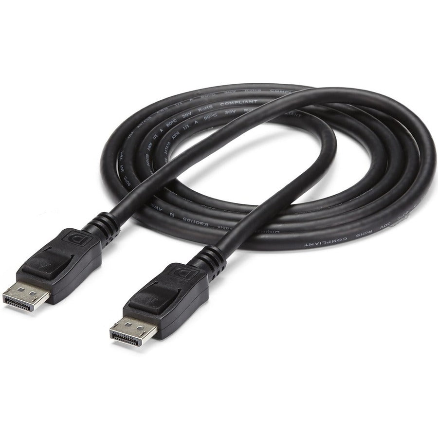 StarTech.com 20 ft DisplayPort Cable with Latches - M/M for High-Resolution Video and Audio