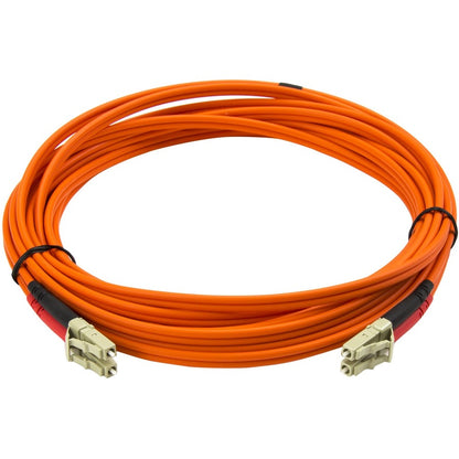 StarTech.com 5m Multimode Duplex LC to LC Fiber Optic Cable – LSZH Jacket for High-Speed Data Transmission