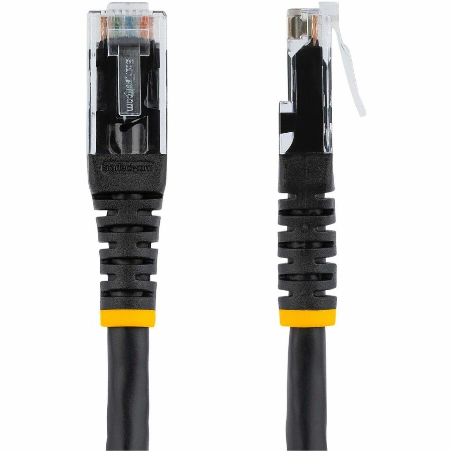 StarTech.com 10ft CAT6 Ethernet Patch Cable - Black Molded Gigabit Network Cable with 100W PoE Support