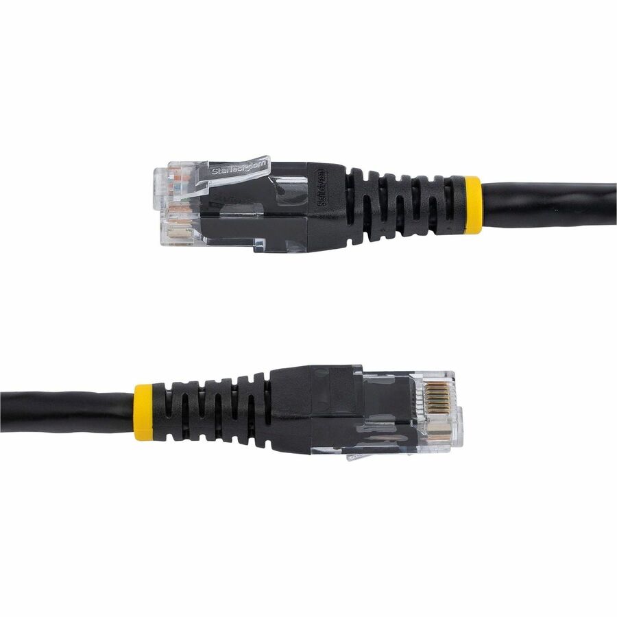 StarTech.com 10ft CAT6 Ethernet Patch Cable - Black Molded Gigabit Network Cable with 100W PoE Support
