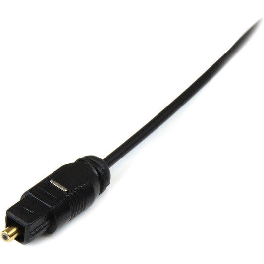 StarTech.com 10ft Toslink Digital SPDIF Optical Audio Cable (Part #THINTOS10)