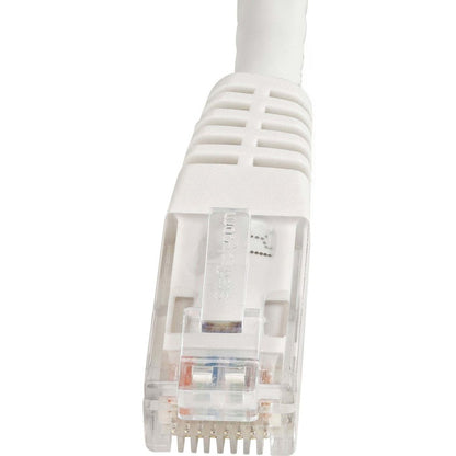 StarTech.com 100ft White CAT6 Ethernet Patch Cable - Gigabit UTP with 100W PoE Support and Gold-Plated Connectors