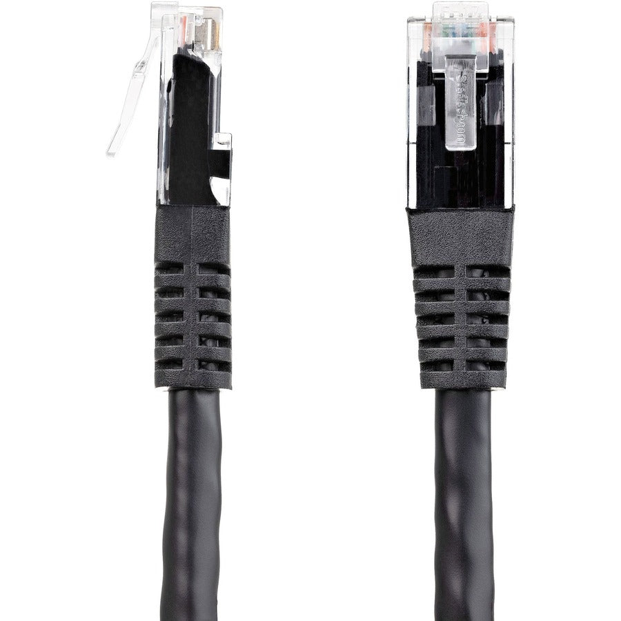 StarTech.com 8ft Cat6 Ethernet Patch Cable - Black, Gigabit UTP with PoE Support, UL Certified