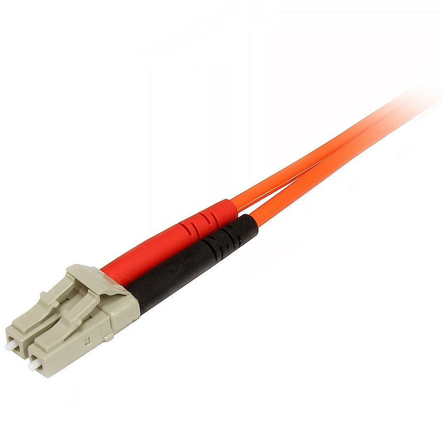 StarTech.com 1m Multimode Duplex Fiber Optic Cable (Part #50FIBLCSC1) - LC to SC, 50/125 OM2, LSZH Jacket for High-Speed Data Transmission