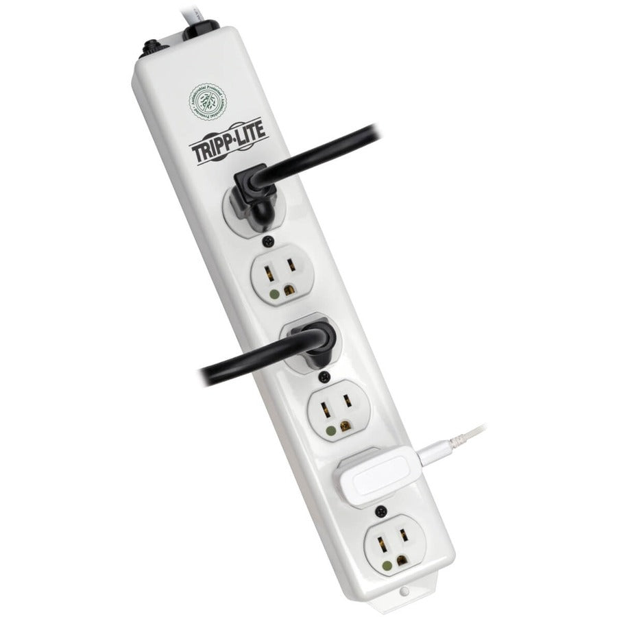 Eaton Tripp Lite Series PS-606-HG Medical-Grade Power Strip with Antimicrobial Coating and Six Hospital-Grade Outlets