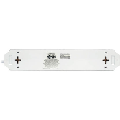 Eaton Tripp Lite Series PS-606-HG Medical-Grade Power Strip with Antimicrobial Coating and Six Hospital-Grade Outlets