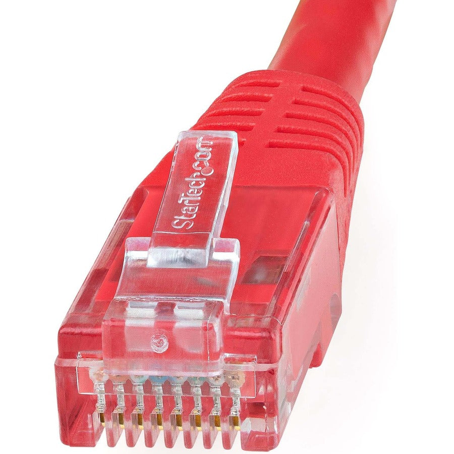 StarTech.com 25ft Red Cat6 Ethernet Patch Cable - Gigabit UTP with 100W PoE Support and UL Certification