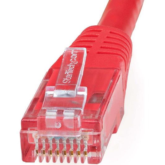 StarTech.com 25ft Red Cat6 Ethernet Patch Cable - Gigabit UTP with 100W PoE Support and UL Certification