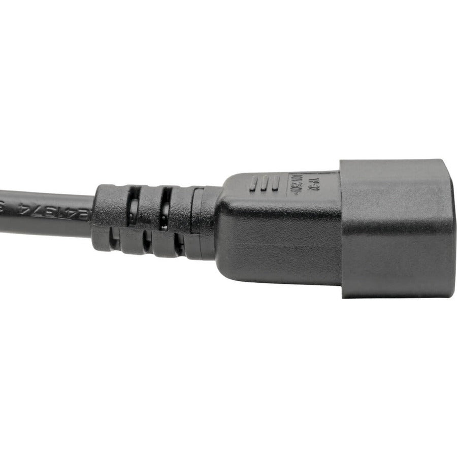 Eaton Tripp Lite Series C14 to C5 Power Cord – 6 ft. Black Laptop Power Adapter Cable