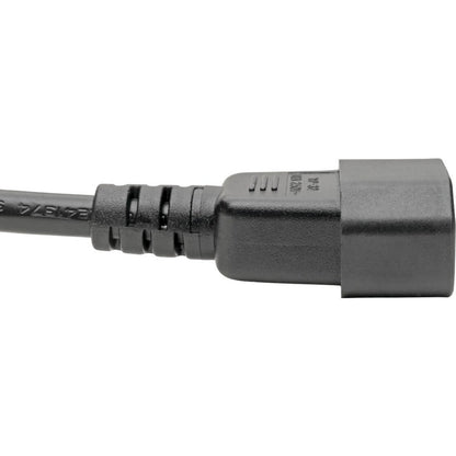 Eaton Tripp Lite Series C14 to C5 Power Cord – 6 ft. Black Laptop Power Adapter Cable