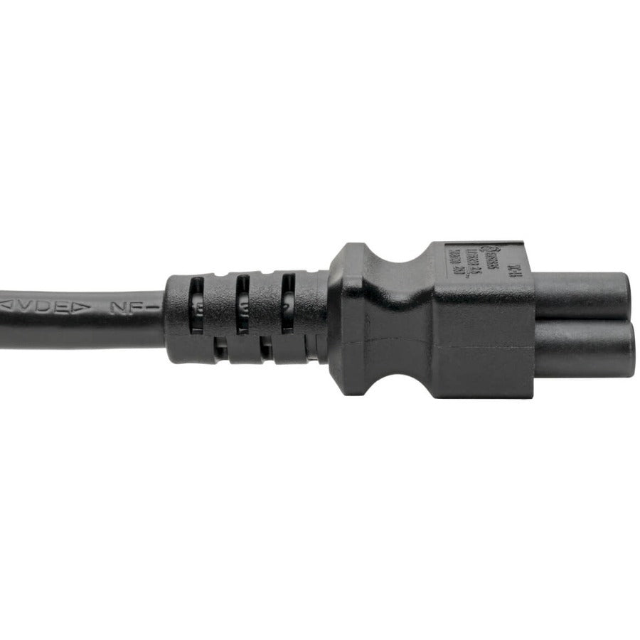 Eaton Tripp Lite Series C14 to C5 Power Cord – 6 ft. Black Laptop Power Adapter Cable