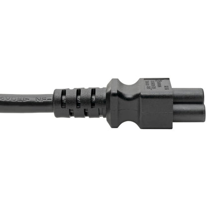 Eaton Tripp Lite Series C14 to C5 Power Cord – 6 ft. Black Laptop Power Adapter Cable