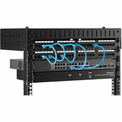 StarTech.com RK812WALLOA 8U Open Frame Wall Mount Equipment Rack with Adjustable Depth