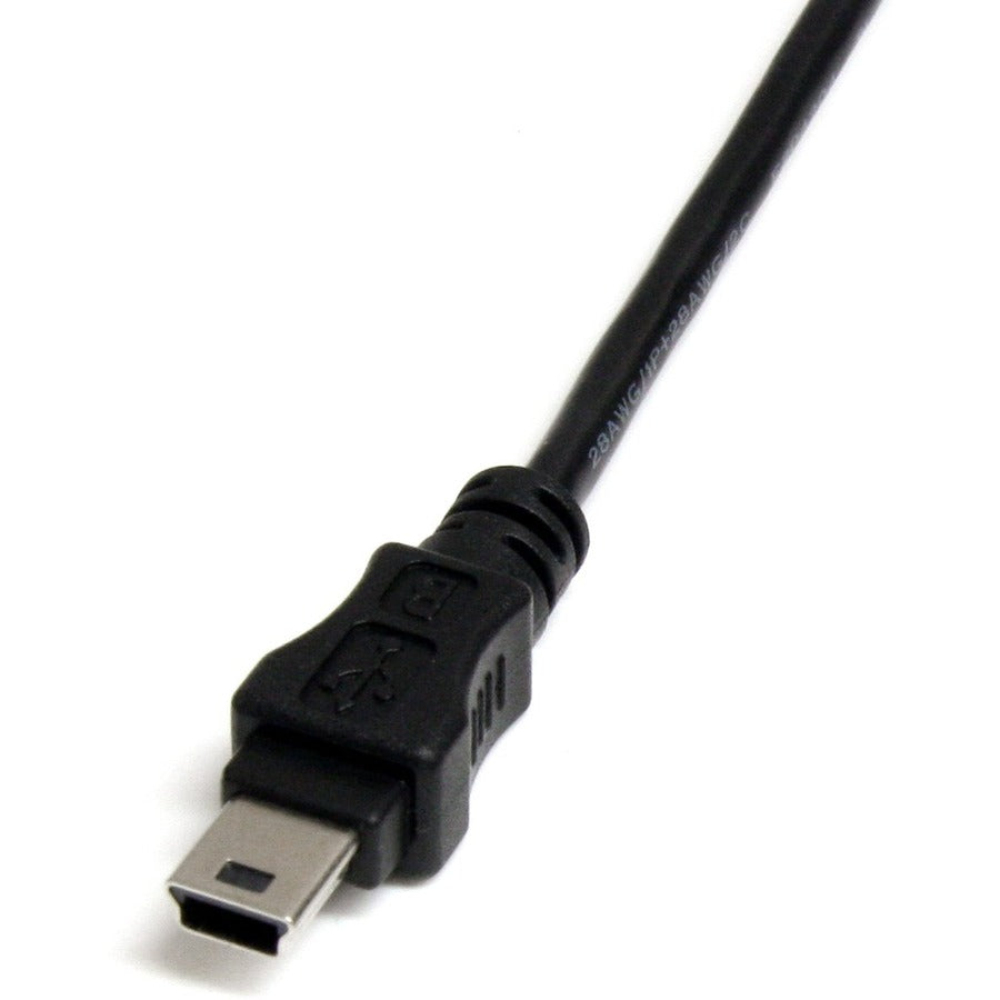 StarTech.com 1 ft Mini USB 2.0 Cable - USB A to Mini B Female/Male Adapter