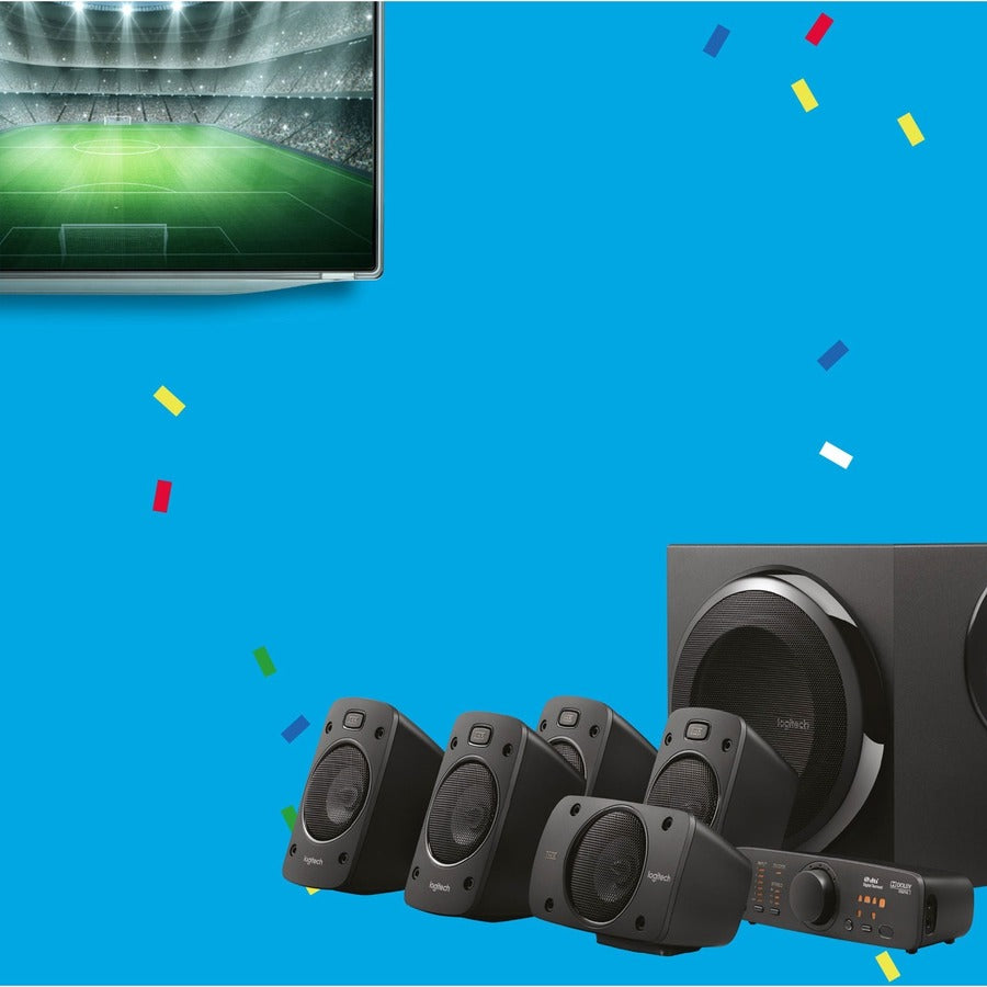 Logitech Z906 5.1 Surround Sound Speaker System with 500 Watts RMS Power