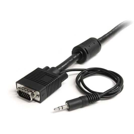 StarTech.com 15 ft Coax High Resolution VGA Monitor Cable with Audio (Part MXTHQMM15A)