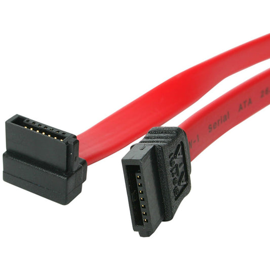 StarTech.com 12-Inch Right Angle SATA Data Transfer Cable (SATA12RA1)