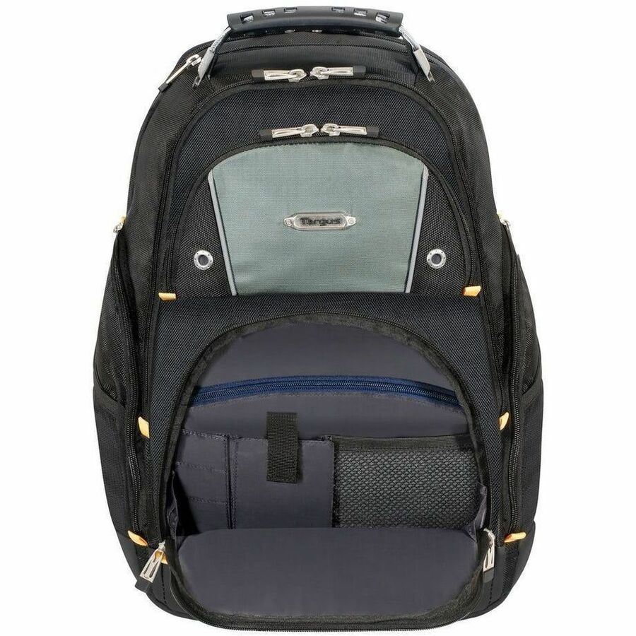 Targus Drifter II TSB239US 17-Inch Laptop Backpack – Rugged, Weather-Resistant Design with Ample Storage in Black/Gray