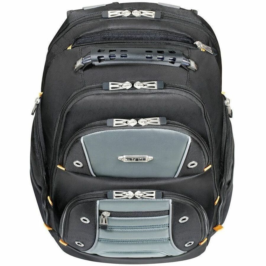 Targus Drifter II TSB239US 17-Inch Laptop Backpack – Rugged, Weather-Resistant Design with Ample Storage in Black/Gray