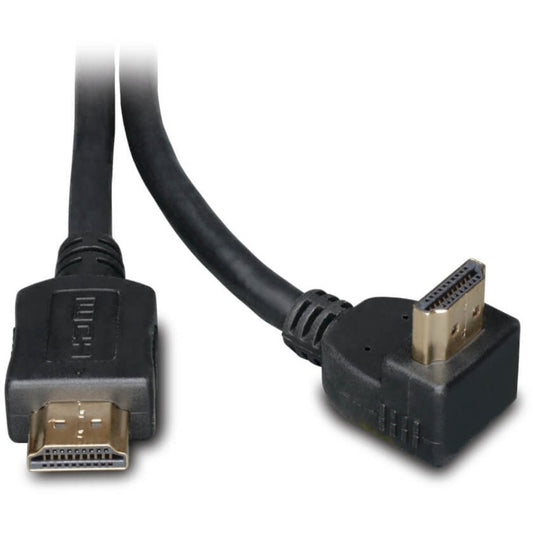 Eaton Tripp Lite Series 6 ft. High-Speed HDMI Cable with Right-Angle Connector