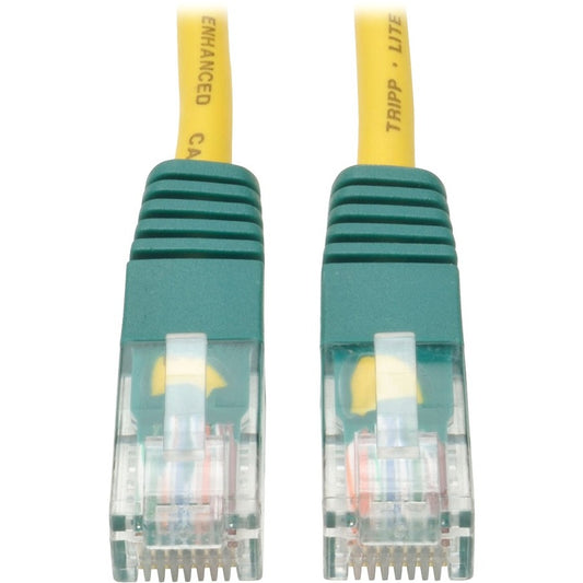 Eaton Tripp Lite Series Cat5e 350 MHz Crossover Ethernet Cable - 25 ft Yellow, Model N010-025-YW