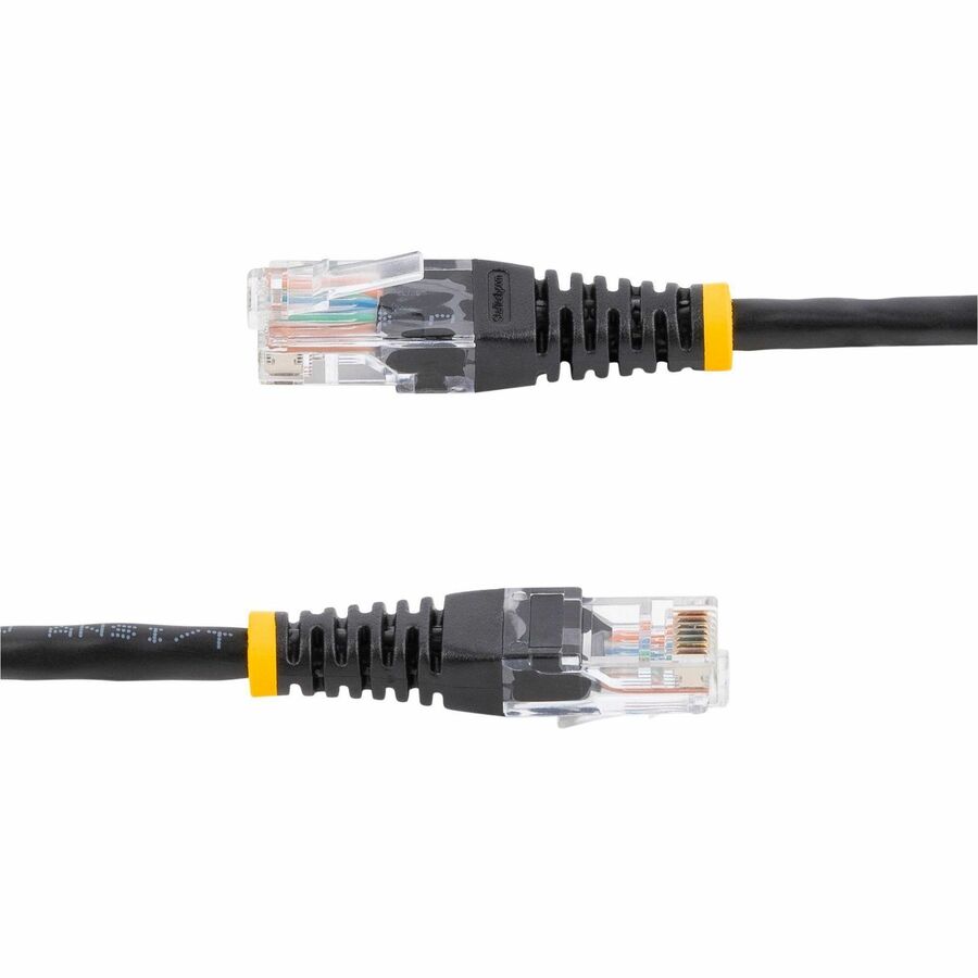 StarTech.com 10ft Black Molded Cat5e UTP Patch Cable with Power over Ethernet Support
