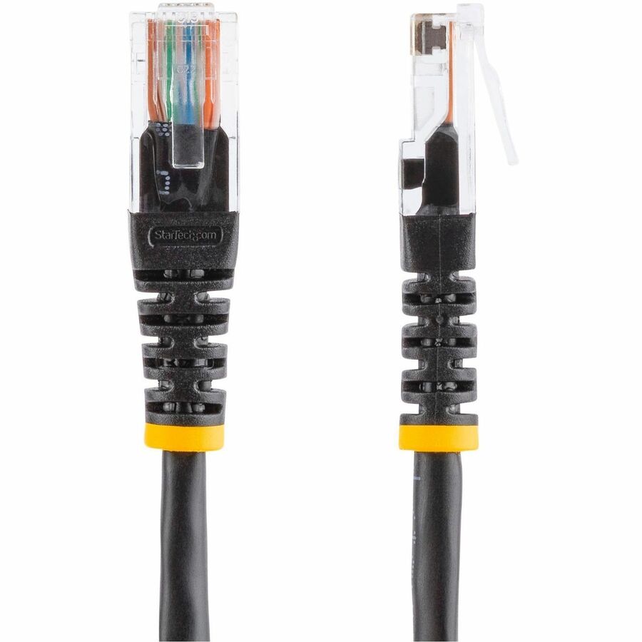 StarTech.com 10ft Black Molded Cat5e UTP Patch Cable with Power over Ethernet Support