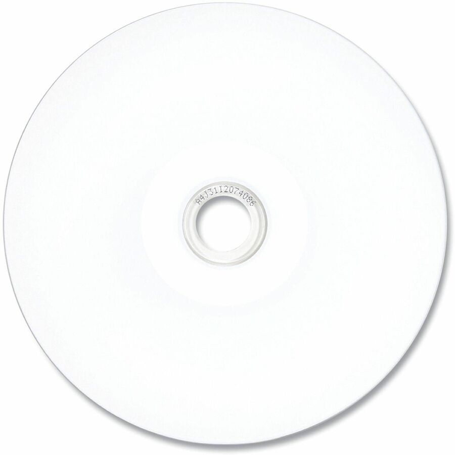 Verbatim DataLifePlus 52X White Inkjet Hub Printable CD-R Discs - 50 Pack
