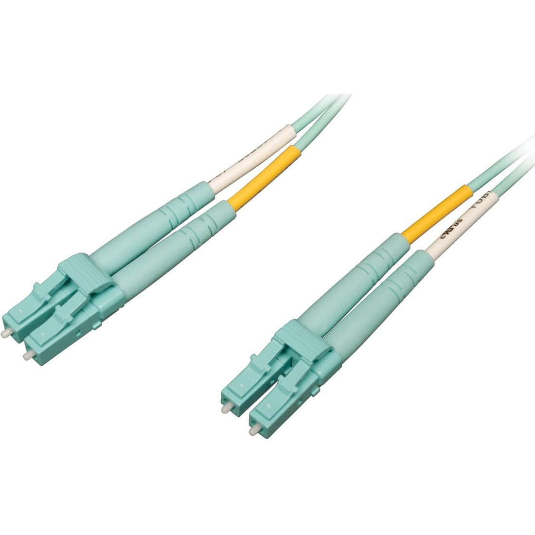 Eaton Tripp Lite Series 10Gb/40Gb/100Gb OM4 Aqua Duplex Fiber Optic Patch Cable (LC/LC, 16.4 ft.)