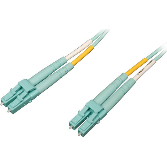 Eaton Corporation Tripp Lite N820-03M-OM4 10 ft. Aqua OM4 Multimode Fiber Patch Cable with LC Connectors