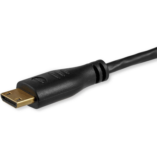 StarTech.com 3 ft Slim High-Speed HDMI to HDMI Mini Cable with Ethernet - HDMI 1.4b, 4K Support
