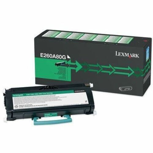 Lexmark E260A80G Remanufactured Black Laser Toner Cartridge for Lexmark E260, E360, E46x Series