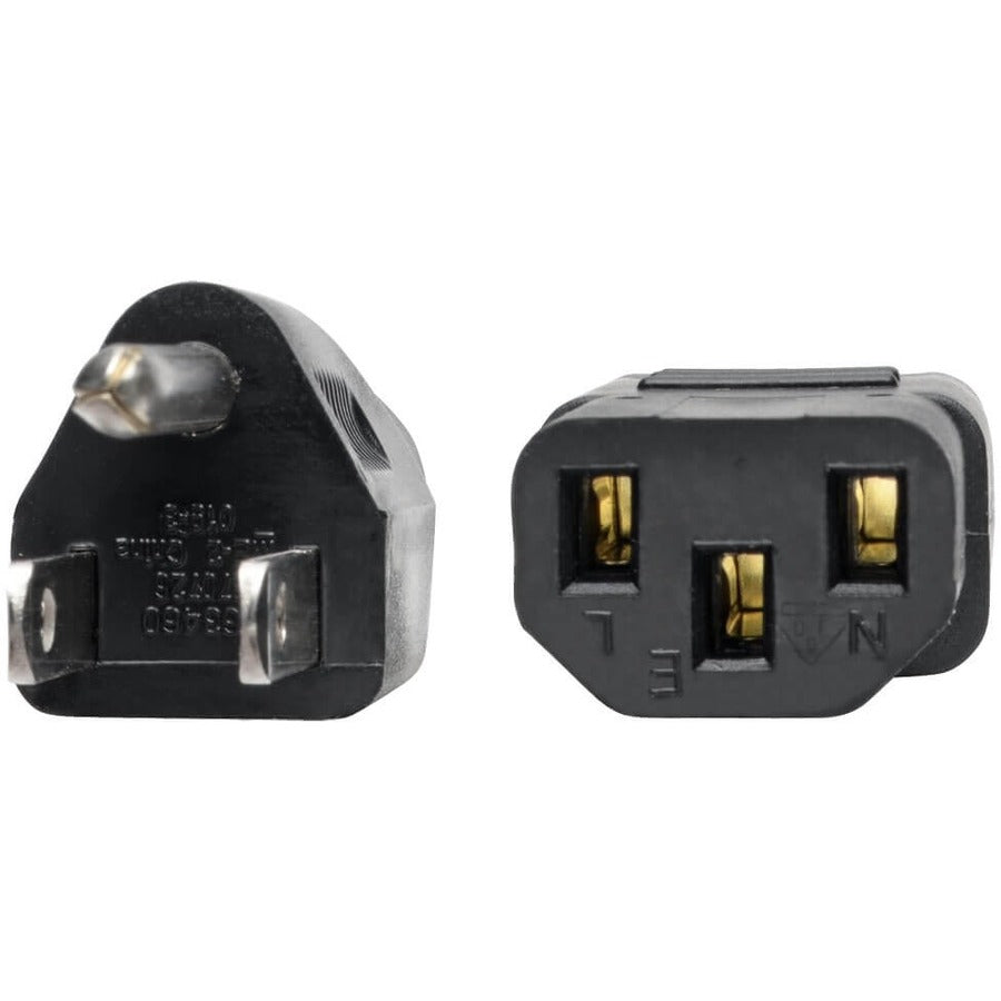 Eaton Tripp Lite Series Desktop Power Cord NEMA 5-15P to IEC C13, 10 ft, Black
