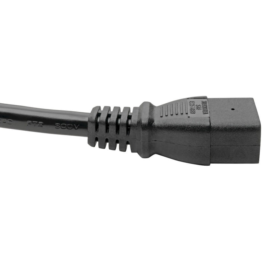 Eaton Tripp Lite Series Power Cord, C19 to NEMA L6-20 – Heavy-Duty 6 ft. 20A 250V Black Power Cable