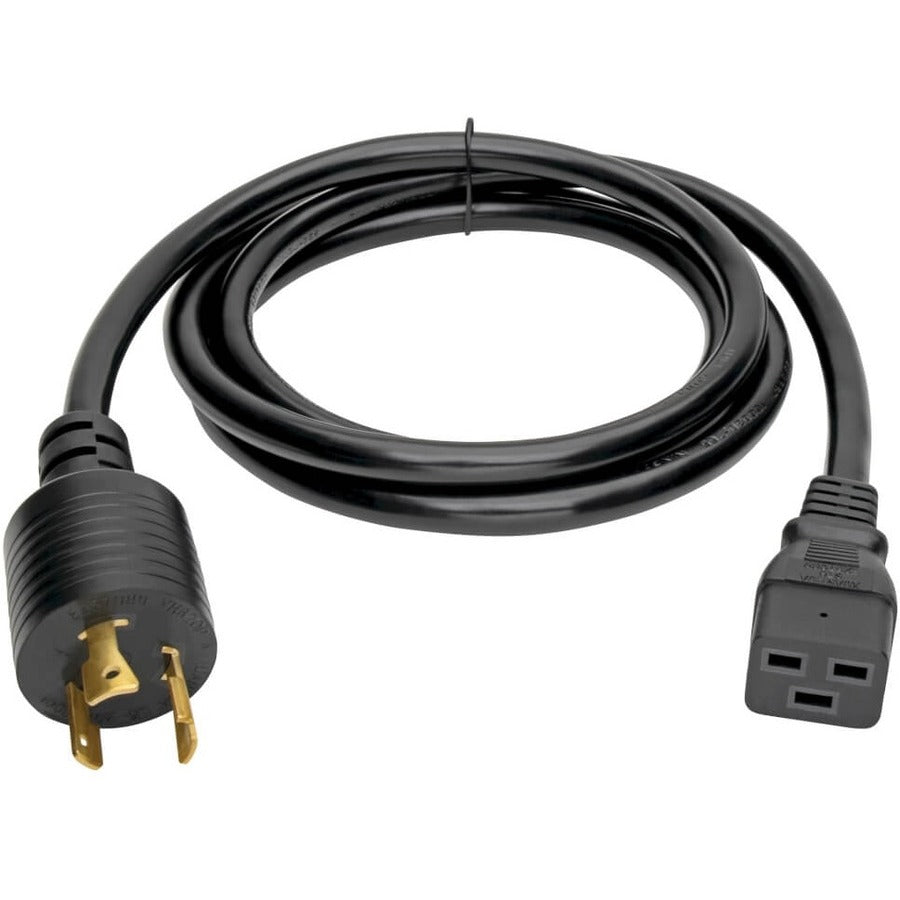 Eaton Tripp Lite Series Power Cord, C19 to NEMA L6-20 – Heavy-Duty 6 ft. 20A 250V Black Power Cable