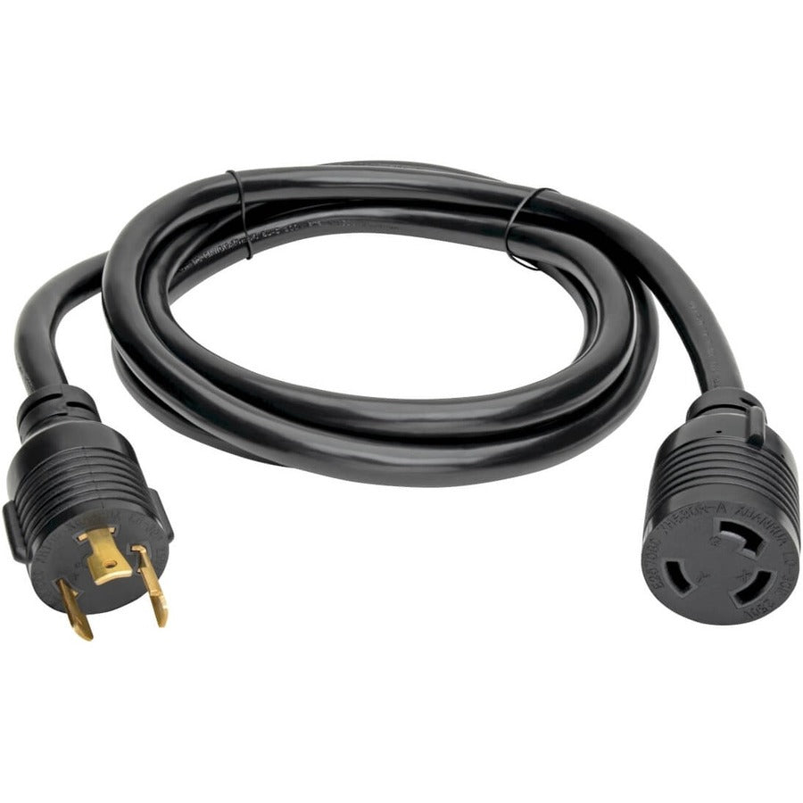 Eaton Tripp Lite Series Power Extension Cord, NEMA L6-30P to NEMA L6-30R, 8 ft, 30A, 250V, Black