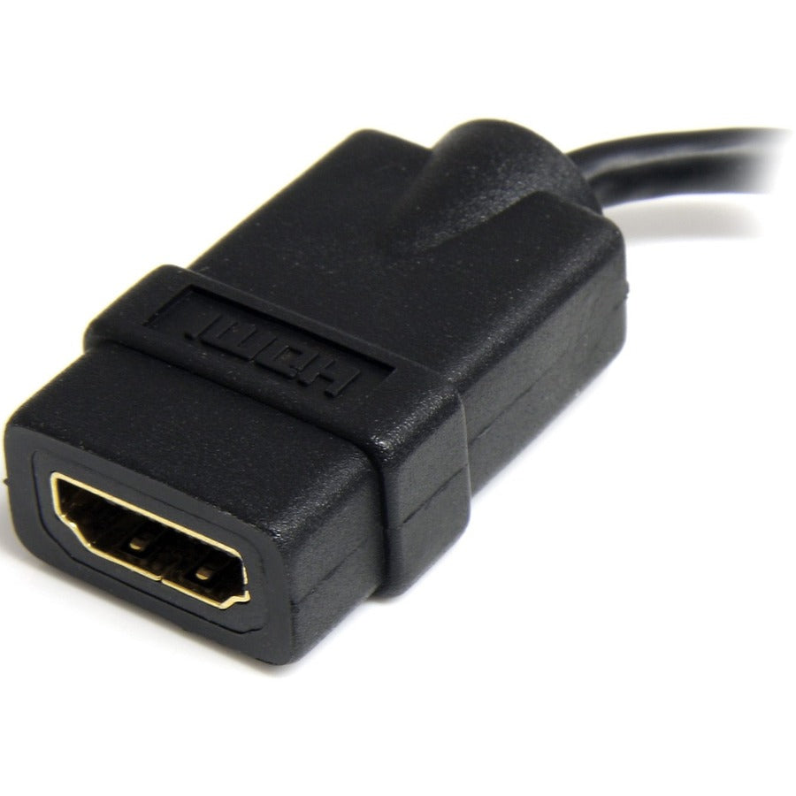 StarTech.com 5-inch HDMI to HDMI Micro Adapter Cable - High-Speed 4K Support